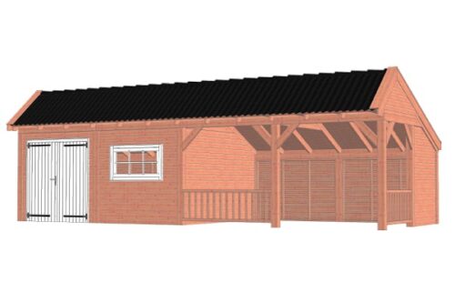 Kapschuur De Stee 980x425 cm - Combinatie 1