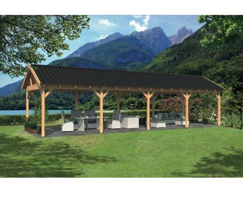 Lariks/Douglas Overkapping Hamar XL type 9 1303x445 cm