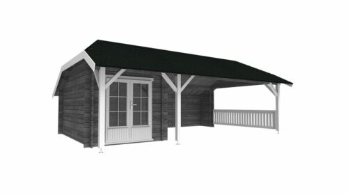 Wolfskapschuur WKS12 745x535 cm inclusief berging