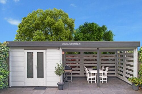 Lugarde Blokhut Angel (met overkapping) - 750x300 cm