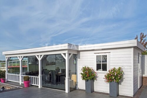 Tuinhuis Prima Kelly (met overkapping) - 960x360 cm