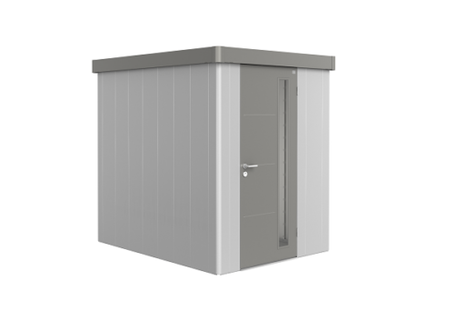 Metalen berging Neo 2A 180x236 cm - Zilver/ kwartsgrijs