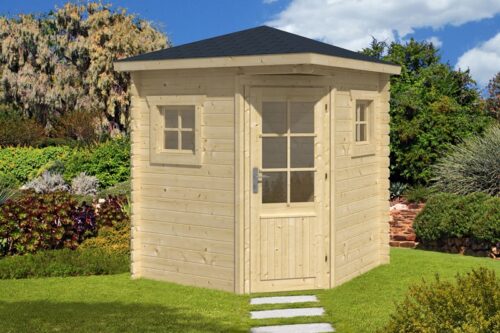 Hoekblokhut Petit 200x200 cm - geïmpregneerd