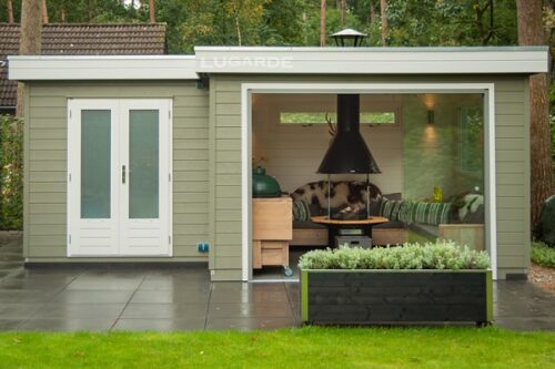 Tuinhuis Prima Kristal PR32 (met overkapping) - 600x360 cm