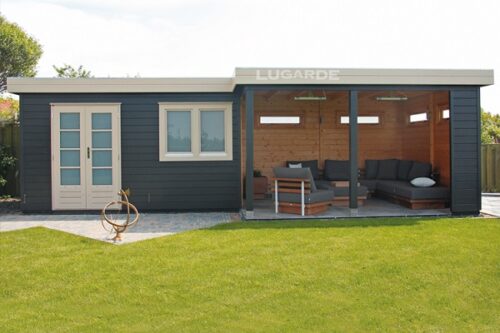 Tuinhuis Prima Jess (met overkapping) PR36 - 840x300 cm