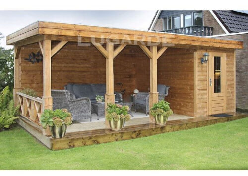 Lugarde Tuinhuis Prima Jaira (met overkapping) PR24 - 600x300 cm