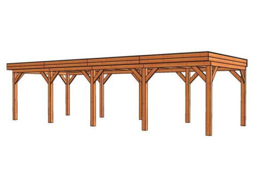 Overkapping Mensa L 980x400 cm