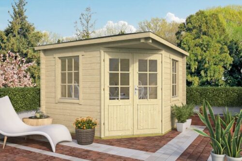 Blokhut Riina 306x306 cm - geïmpregneerd