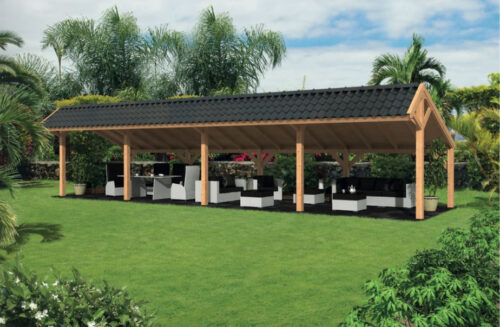 Lariks/Douglas Kapschuur Bergen XL type 9 1302x452 cm