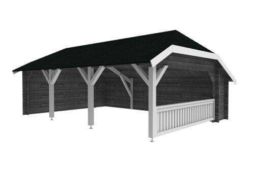 Wolfskapschuur WKS2 745x535 cm - Zonder berging - Compleet Gecoat