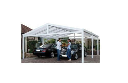 Aluminium Zadeldak Carport 600x600 cm Type B