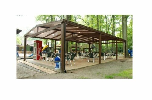 Aluminium Zadeldak Carport 400x500 cm Type B