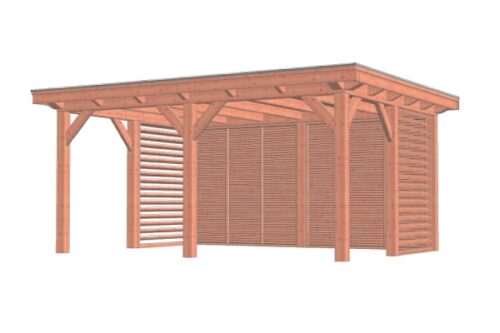 Buitenverblijf Florence 545x425 cm - Plat dak - Combinatie 1