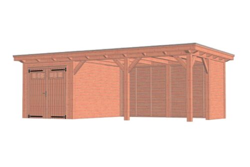 Buitenverblijf Florence 785x425 cm - Plat dak - Combinatie 1