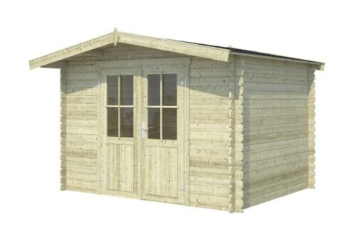 Blokhut Baltimore 312x250 cm - Groen geïmpregneerd