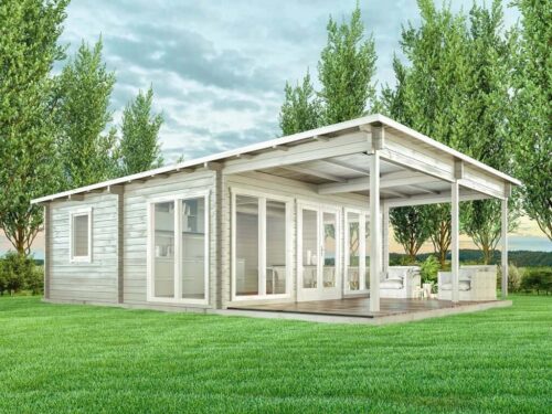 Tuin- en vrijetijdshuis carroz-modern 70 iso