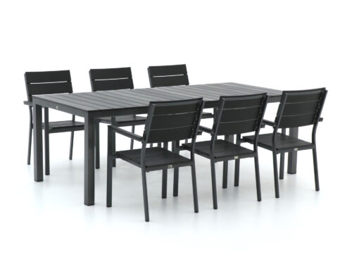 Bellagio Bravo/Fidenza 220cm dining tuinset 7-delig stapelbaar - Laagste prijsgarantie!