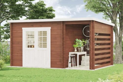 Lessenaarsdak tuinhuis model maria-28 compact compact