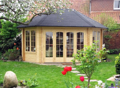 Tuinpaviljoen sumatra-44 iso met grote vouwdeur