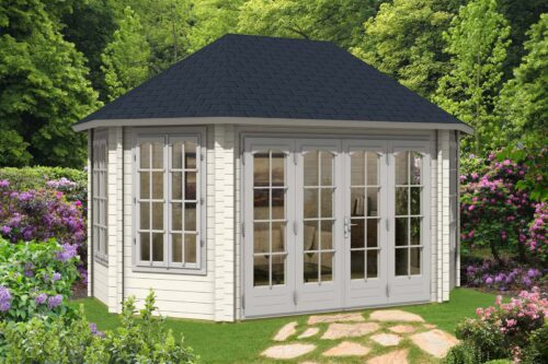 Tuinpaviljoen greenland-44 iso met grote vouwdeur