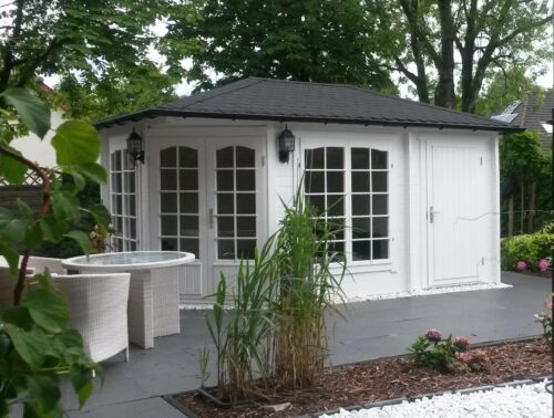 5-hoekig tuinhuis model josephine-40 met uitbreiding