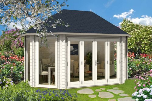 Tuinpaviljoen borneo-44 iso met grote vouwdeur