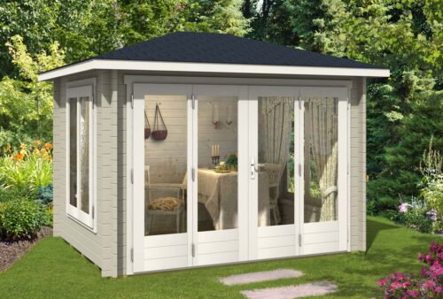 Tuinhuis summertime-40 met grote vouwdeur