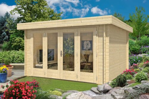 Tuinhuis java-44 b iso met grote vouwdeur met grote vouwdeur