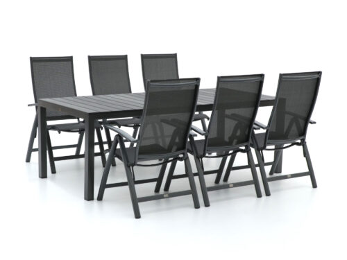 Bellagio Elegance/Fidenza 220cm dining tuinset 7-delig verstelbaar - Laagste prijsgarantie!