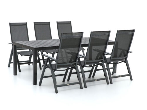 Bellagio Avenza/Fidenza 220cm dining tuinset 7-delig verstelbaar - Laagste prijsgarantie!