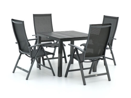 Bellagio Elegance/Fidenza 90cm dining tuinset 5-delig verstelbaar - Laagste prijsgarantie!