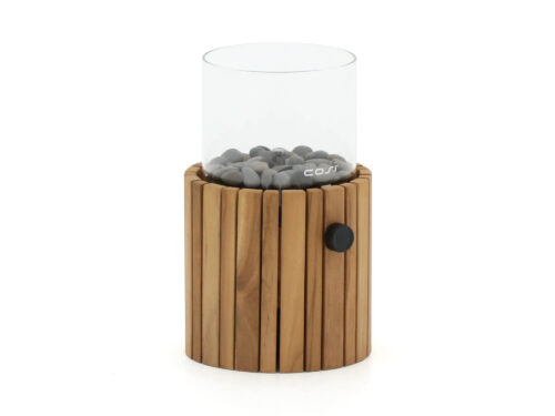 Cosiscoop Timber gaslantaarn Ø 18cm (h:30cm) - Laagste prijsgarantie!