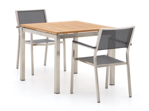 Bernstein Freiburg 90cm dining tuinset 3-delig stapelbaar - Laagste prijsgarantie!