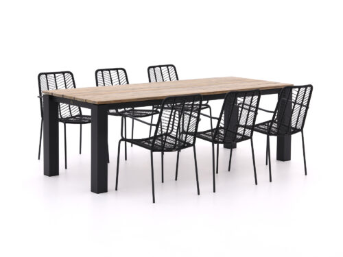 Manifesto Mussa/Lagundo 230cm dining tuinset 7-delig stapelbaar - Laagste prijsgarantie!