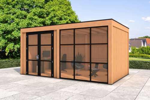 Tuinkantoor Bonaire 500x300 cm - incl. isolatie en binnenvloer