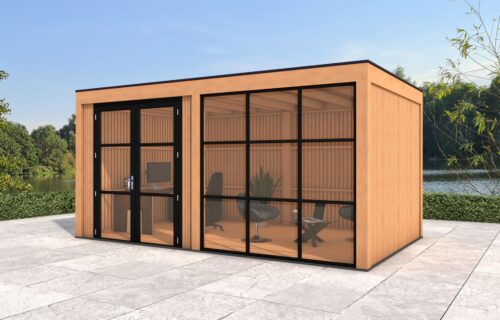 Tuinkantoor Curacao 600x300 cm - incl. isolatie en binnenvloer