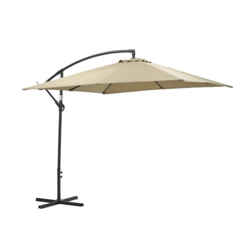 Garden Impressions Corfu zweefparasol 250 x 250 cm - zwart frame