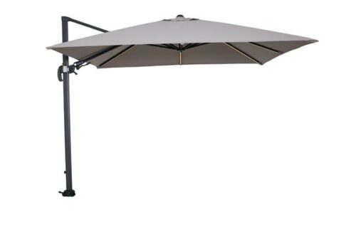 Garden Impressions Hawaii Lumen LED zweefparasol 300 x 300 cm - zwart frame
