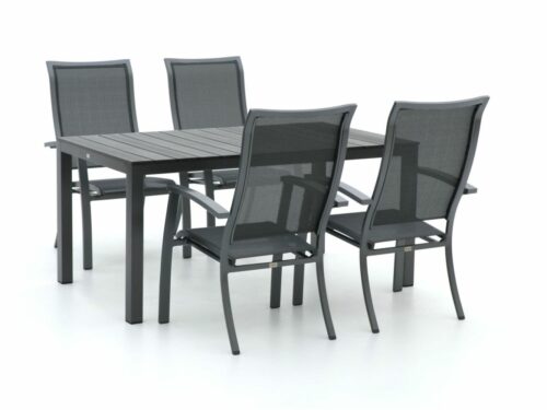 Bellagio Lugo/Fidenza 160cm dining tuinset 5-delig stapelbaar - Laagste prijsgarantie!