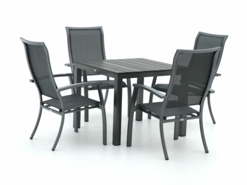 Bellagio Lugo/Fidenza 90cm dining tuinset 5-delig stapelbaar - Laagste prijsgarantie!