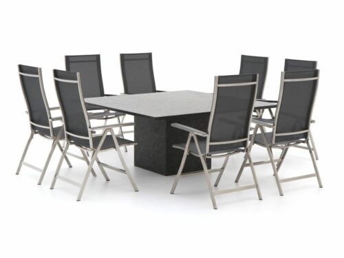 Bernstein Koblenz 160cm dining tuinset 9-delig - Laagste prijsgarantie!