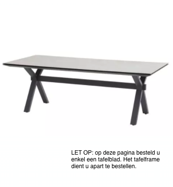 4 Seasons Outdoor Goa HPL tafelblad 220x95 cm