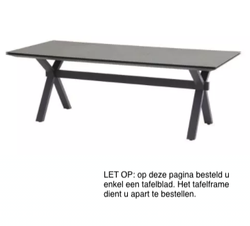 4 Seasons Outdoor Goa HPL tafelblad 220x95 cm