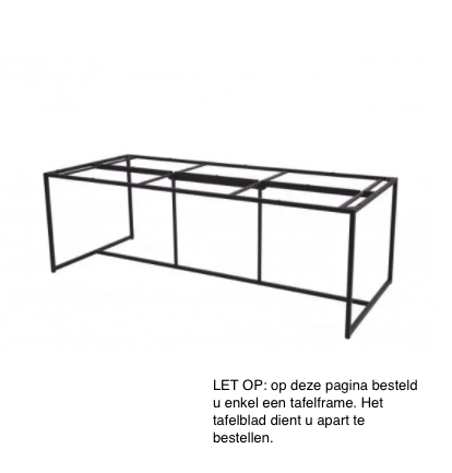4SO Quatro tafelframe 220x95 cm - antraciet