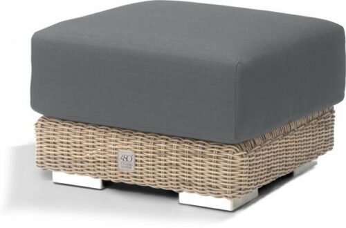 4 Seasons Outdoor Kingston voetenbank met kussen - Pure