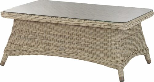 4 Seasons Outdoor Brighton salontafel 110x70x45 cm + glas