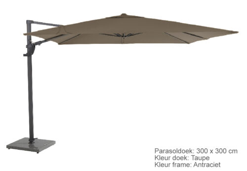 4 Seasons Outdoor zweefparasol Horizon Premium 300x300 cm