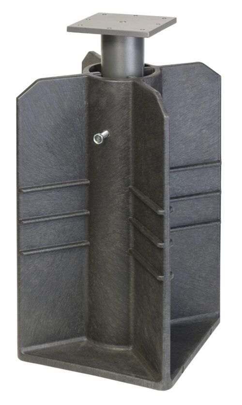 Platinum ingraaf parasolvoet - zwart