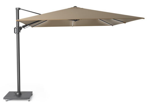 Platinum Challenger T² Glow zweefparasol 300 x 300 cm - antraciet frame