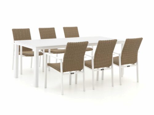 Manifesto Villongo/Menzano 220cm dining tuinset 7-delig stapelbaar - Laagste prijsgarantie!